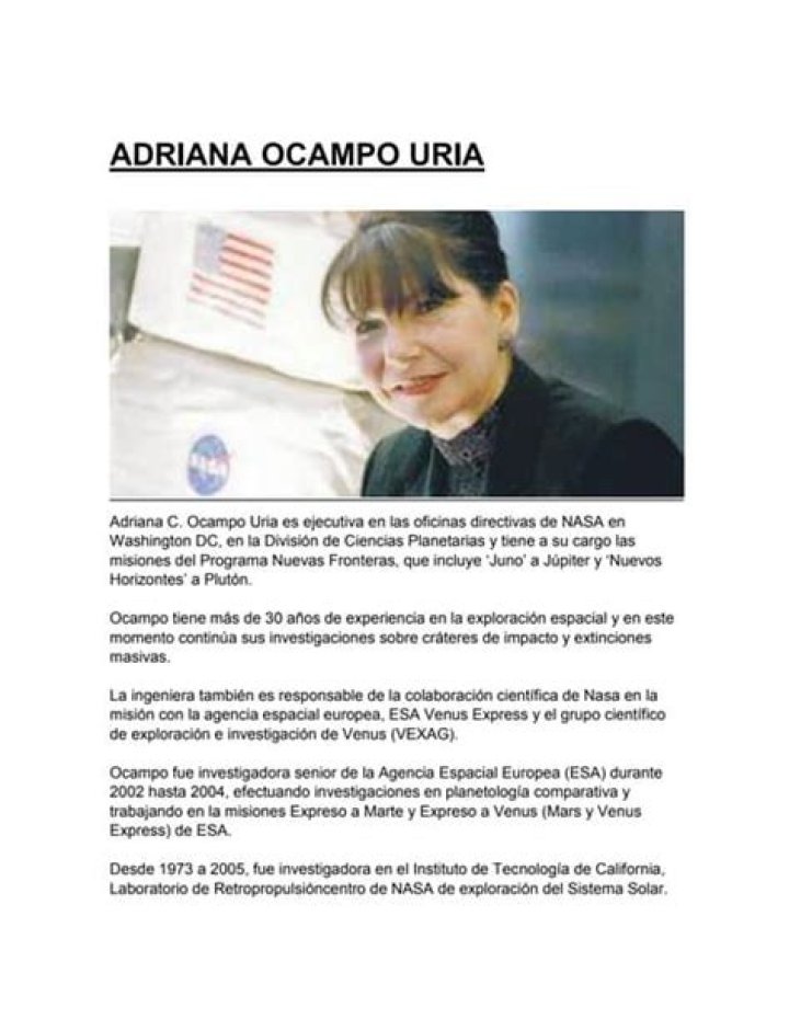 Adriana Ocampo Biography, Age, Height, Husband, Net Worth, Family